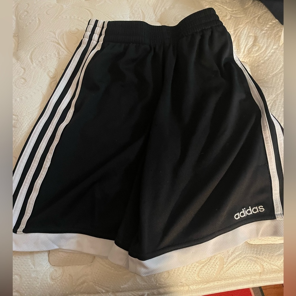 Adidas Kids Iconic Three Striped Shorts Size Medium